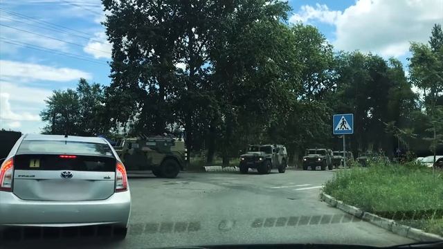 Хабаровск | Выезд колонны военной техники | Волочаевский городок | Рупор27 смотреть онлайн