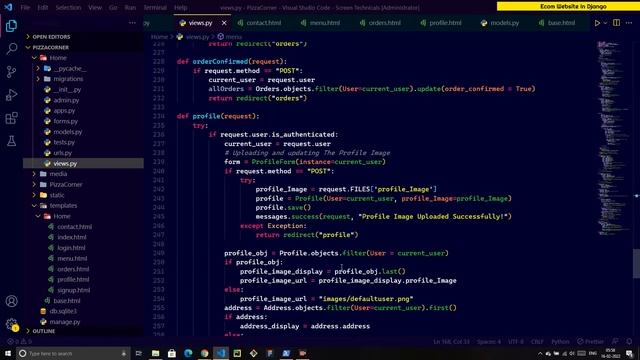 ? Creating The Contact Functionality For Pizza Shop| #24 | Ecommerce Website Series In Django Pytho смотреть онлайн