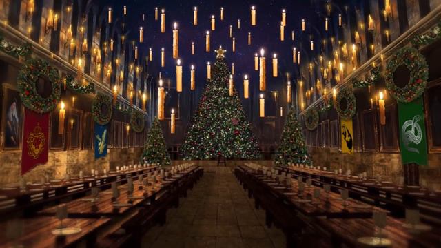 Christmas At Hogwarts Great Hall 🎄 Harry Potter Inspired Ambience