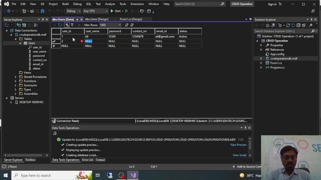 Create Local Database in Visual Studio for C#.NET Window Application смотреть онлайн