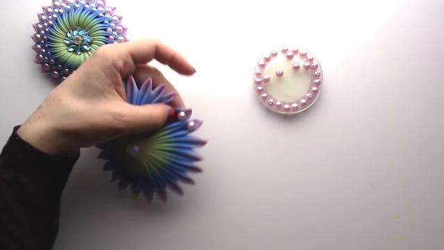 ЦВЕТОК КАНЗАШИ С БУСИНАМИ. МК. FLOWER KANSASHI WITH BUSINIMS MK