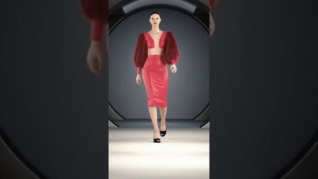 A Runway catwalk Animation using #clo3d [001] смотреть онлайн