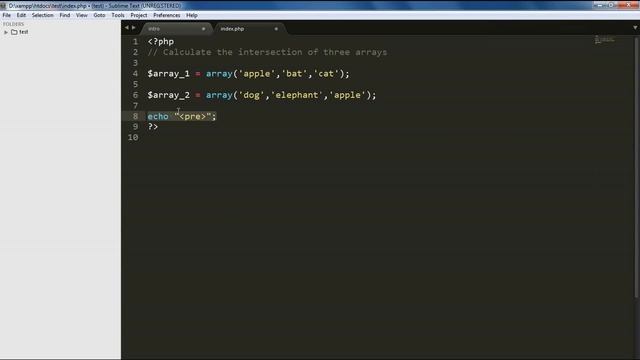 PHP Array -How to Find Intersection Of Two Arrays PHP смотреть онлайн
