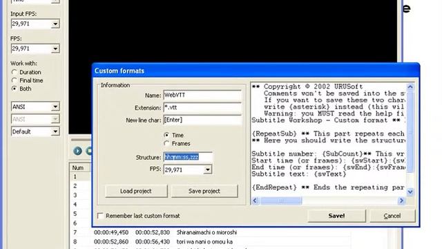 SUBTITLE WORKSHOP : Convert a subtitle to WebVTT смотреть онлайн