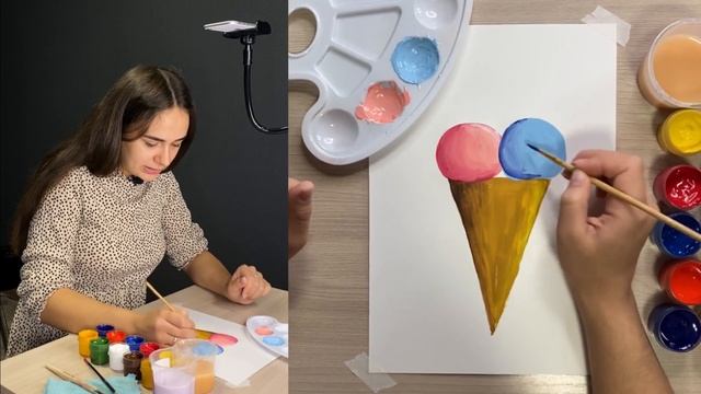 Рисование для детей 5-10 лет. Пробный урок. Рисуем эскимо смотреть онлайн