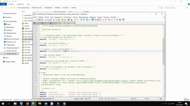 Установка WordPress на сервер Open Server смотреть онлайн