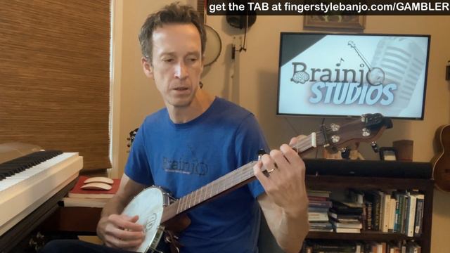 2 Finger Thumb Lead Banjo Song and Tab: "Roving Gambler" смотреть онлайн