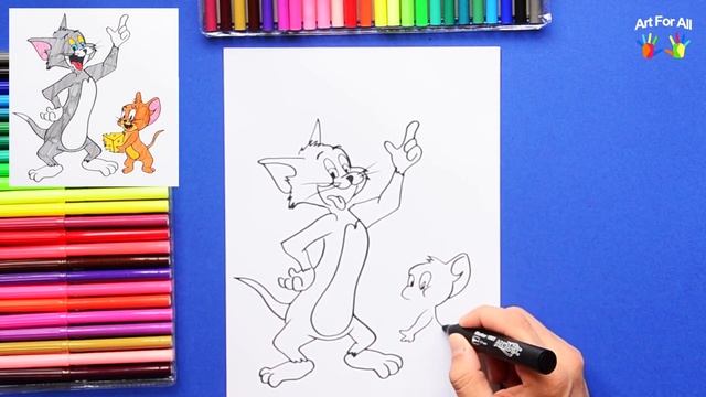 How to draw Tom and Jerry смотреть онлайн
