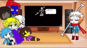 Undertale react to Disbelief! Papyrus(1/4) / РЕАКЦИЯ АНДЕРТЕЙЛ НА НЕВЕРУЮЩИЙ! ПАПИРУС (1/4)