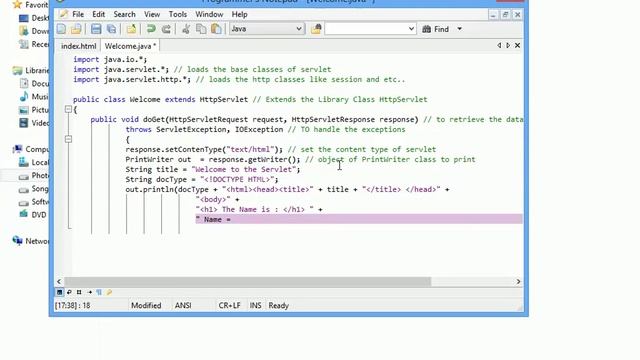 How to create Servlet class and Web.xml file смотреть онлайн