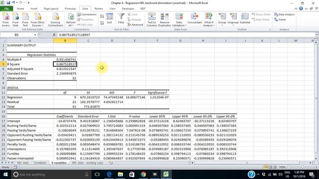 Multiple Regression Backward Elimination смотреть онлайн