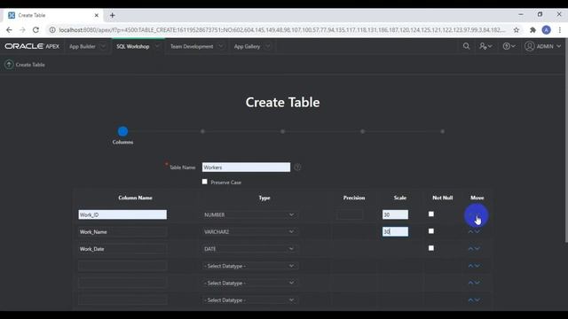 How to Create Table in Oracle Apex || HOW TO CREATE TABLE IN ORACLE APEX смотреть онлайн
