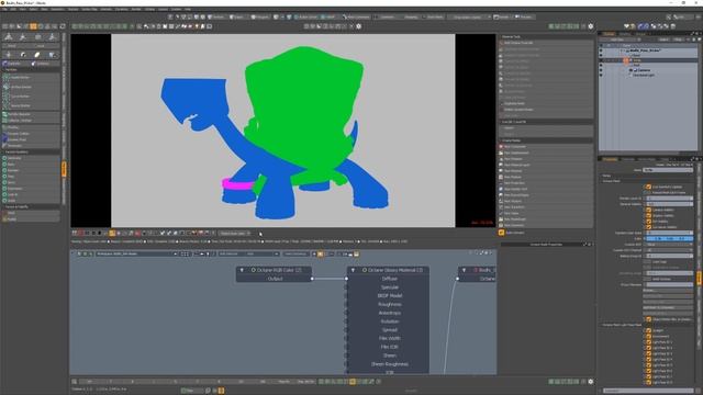Modo | Octane Render: Object Layer Color Node смотреть онлайн
