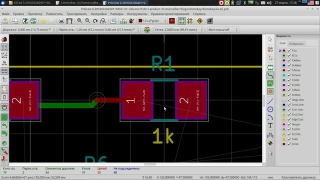 Начало работы в KiCAD: Разводим печатную плату в Pcbnew смотреть онлайн