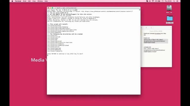 Home Brew Installation on Mac смотреть онлайн