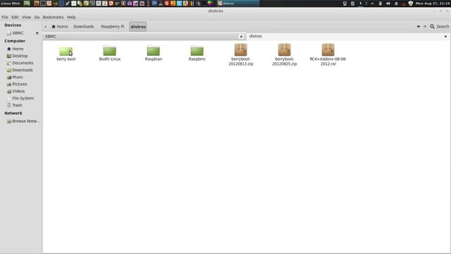 Loading an SD card for the Raspberry Pi with BerryBoot. смотреть онлайн