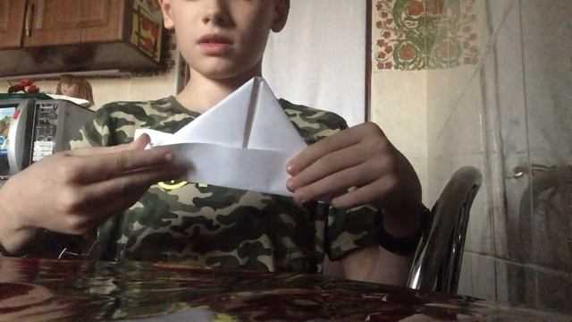 Как сделать кораблик из бумаги!! Оригами смотреть онлайн
