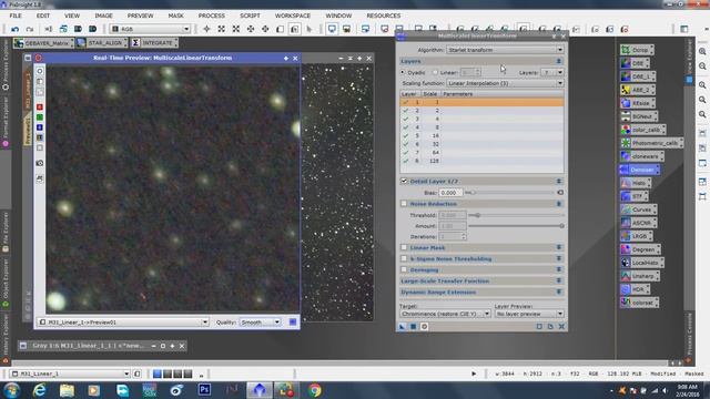 Pixinsight Part 8 noise reduction and Full stretch... смотреть онлайн