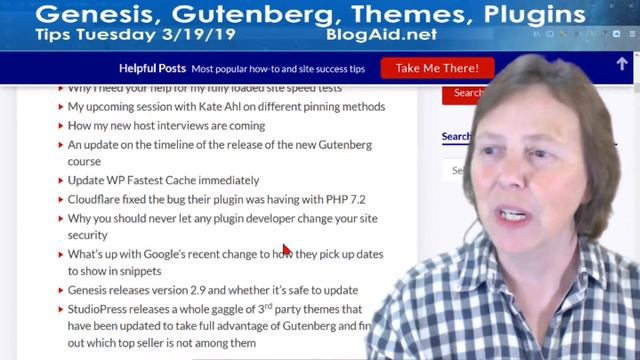 Genesis Themes, Gutenberg Class, Theme Speed Tests - Tips Tuesday 3/19/19 смотреть онлайн