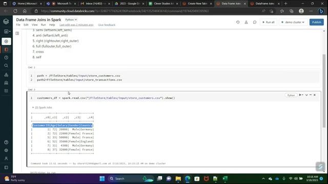 PySpark | Session-10 | How to Create a Data Frame | Databricks смотреть онлайн