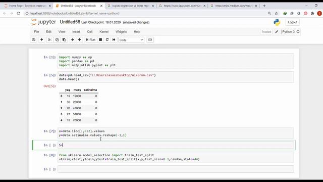 Python ile Makine Öğrenmesi Algoritmaları 9 - Logistic Regression смотреть онлайн