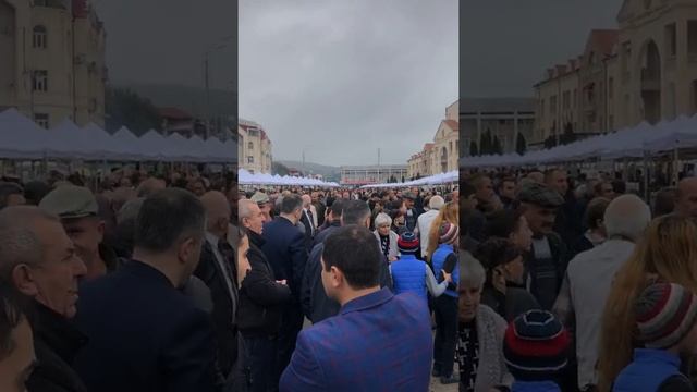 В Степанакерте проходит красочный фестиваль урожая смотреть онлайн