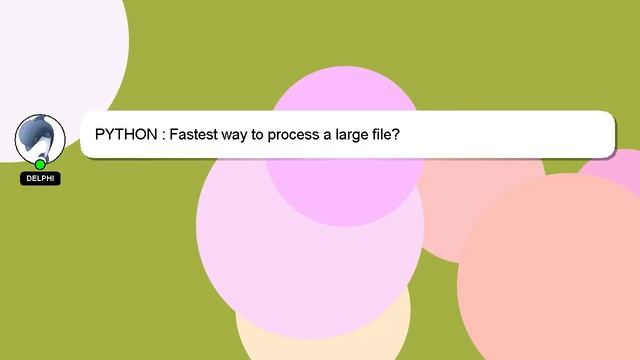 PYTHON : Fastest way to process a large file? смотреть онлайн
