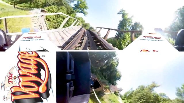 The Voyage Roller Coaster 360° POV | Holiday World смотреть онлайн