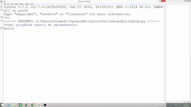 Wyzwanie 01 Palindromy смотреть онлайн