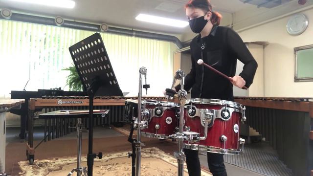 Ney Rosauro - Variations for four tom toms (Santa Jēkabsone) смотреть онлайн