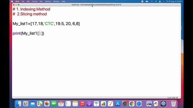 List indexing and slicing in Python | Python Tutorials For Beginners In Hindi #31 смотреть онлайн