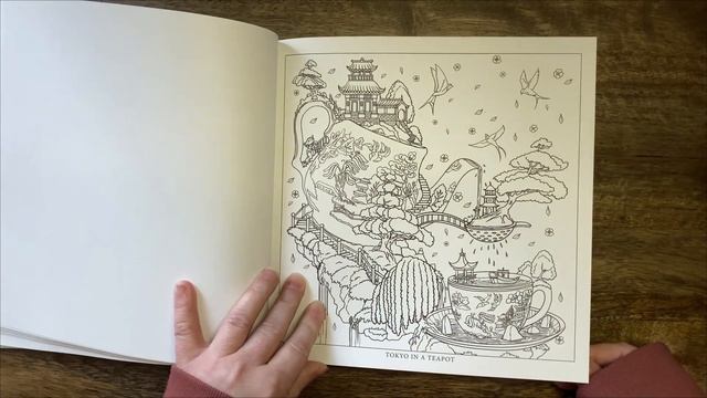 Tiny Worlds - Mat Edwards //Adult Colouring Book FlipThrough