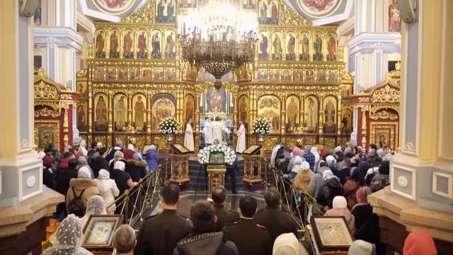 Божественная литургия. Чин Великого освящения воды. Крещение Господне смотреть онлайн