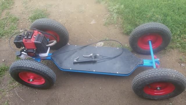 Самодельный МОТОБОРД ВАЛИТ не по детски. смотреть онлайн