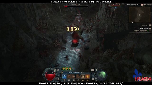 Diablo 4 - D4Tracker - Dungeon: Cultist Refuge (Flamewalker's Aspect) смотреть онлайн