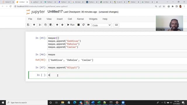 Afaan Oromodhaan Lesson 3 (Python List and Manipulation Techniques) смотреть онлайн
