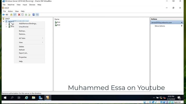 36 Microsoft Windows Server 2019 | DHCP Server Authorization смотреть онлайн