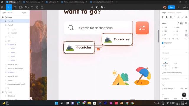 Travel Agency App UI Design in Figma | Step by Step Tutorial смотреть онлайн