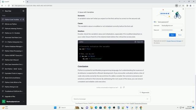 Python Same line of code only works the second time it called смотреть онлайн