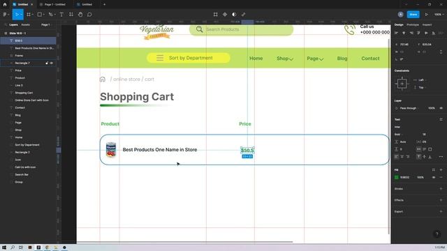 Creating a Stunning Grocery Shop Website Shopping Cart with Figma смотреть онлайн