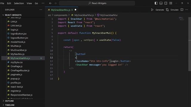How To Create React Snacbar Notification Using Material UI смотреть онлайн