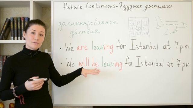 Future Continuous. Будущее длительное время. смотреть онлайн