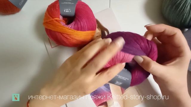 Lana Grossa Cotonella. Обзор пряжи от интернет-магазина пряжи Knitted-story-shop.ru смотреть онлайн