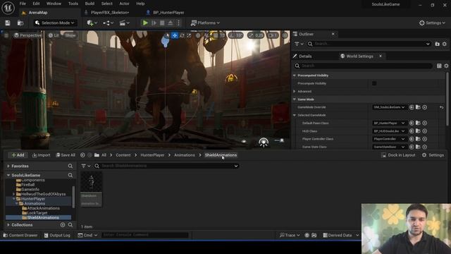 Делаю СВОЮ SOULS-LIKE ИГРУ в Unreal Engine 5. Часть 7: Блок Щитом смотреть онлайн