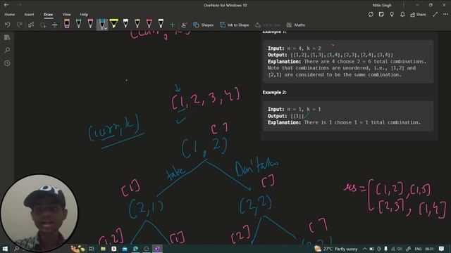Combinations | Leetcode Q.77 | Python | C++ | Java | JavaScript | Leetcode Daily challenges смотреть онлайн