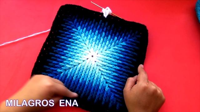 Funda N° 2 Reversible para cojines tejidos en crochet con dos cuadrados distintos en puntos RELIEVE смотреть онлайн