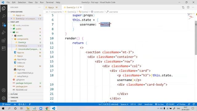 11 ReactJS Event Binding Part-2 смотреть онлайн