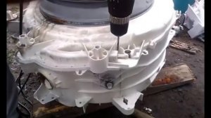 распил клееного барабана стиральной машинки горенье