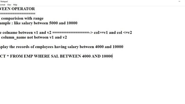 Oracle Tutorials | BETWEEN Operator In Oracle by Mr. Alok смотреть онлайн