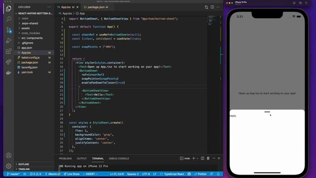 Bottom Sheet React Native | Expo Tutorial 2022 смотреть онлайн